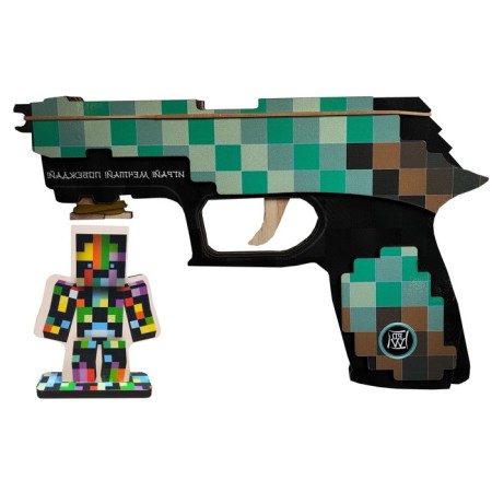 Set "Pistol Rospering Pixel Diamond + target"