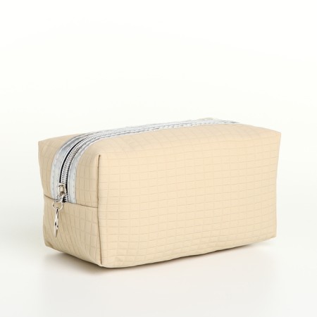 Lightning cosmetic bag, beige color