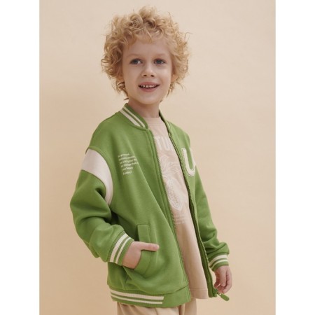 Bombber for a boy Pelican, height 140 cm, khaki color-3