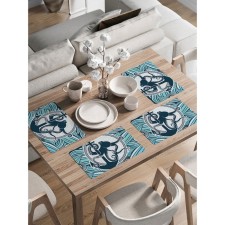 A set of napkins with a photo print, size 30x46 cm, 4 pcs