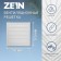 Ventilation grate Zein luxury RM3030s, 300 x 300 mm, with a grid, metal, gray