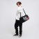 Children's sports bag for a boy with a zipper, external pocket, black color