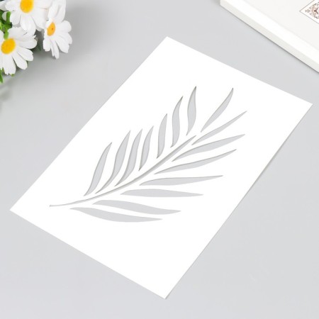Plastic stencil "branch" 24x16 cm-1