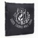 Road bag on a zipper, folding in a cosmetic bag, black color