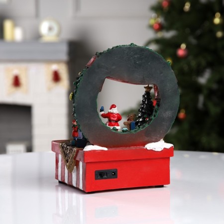 LED figure "Gift Fair" 26 × 20 × 16.5 cm, polystone, USB, glow of multi-3