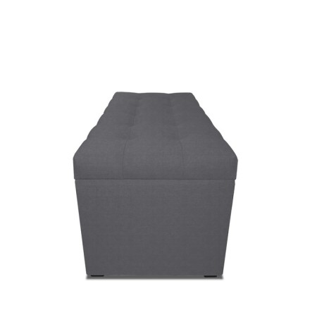 Puff with a lid and weighting, 800 × 400 × 420 mm, bingo velor, Grafit color-2