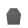 Puff with a lid and weighting, 800 × 400 × 420 mm, bingo velor, Grafit color