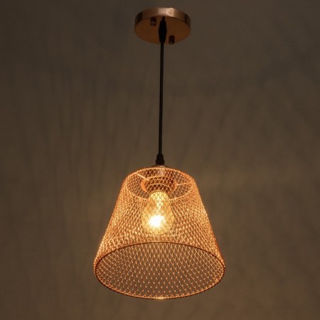 Lamp Bayerlux "Fish" E27 40W copper 20x20x16-116cm-2