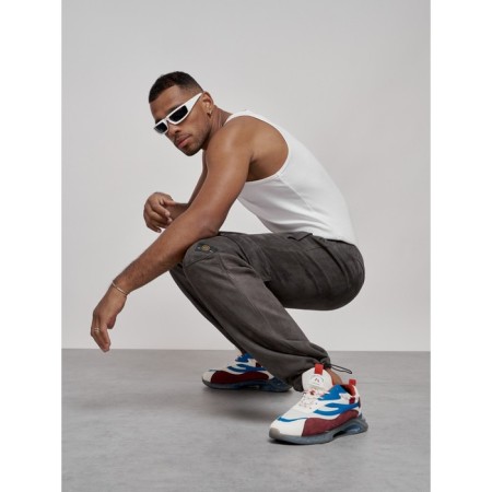 Sports pants, size 48, gray color-18