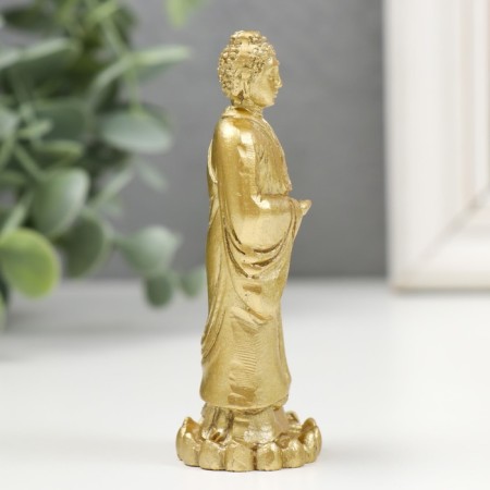NECKE Polystone Gold "Buddha" 5x3x9 cm-1