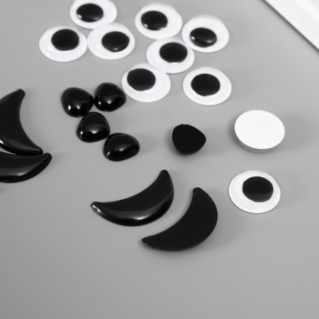 Set for decorating "Eyes, nose, mouths", Assorted, 20 pcs.-1