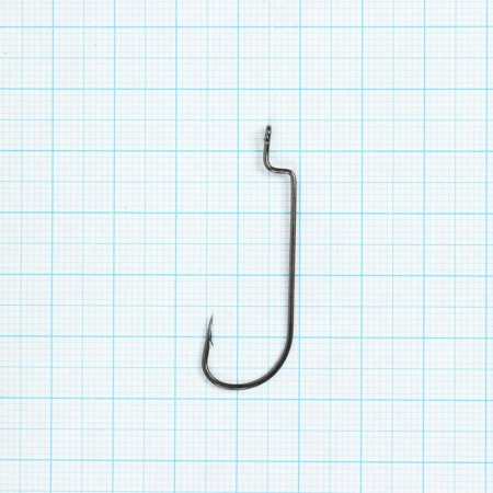 Hooks Volzhanka Worm Offset Hook No. 1/0, 10 pcs-1