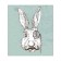 A set of napkins for setting the table "Hare-Gentleman", rectangular, size 32x46 cm, 4 pcs