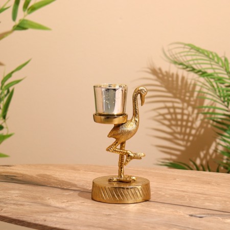 Flamino candlestick aluminum 10x12x19 cm-1