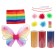 Carnival costume "Rainbow butterfly", do it yourself, corset, ribbons, brooches, accessories