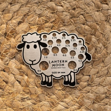 A ruler for determining the size of the knitting needles and hooks Lantern Moon, Sheep, 350650