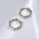 Earrings Metal "Geometry" hexagon