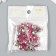 Buttons plastic for creativity 1 puncture "ball holography. Pink" set 20 pcs d = 1.2 cm
