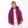 Jacket for girls, raspberry color/stars, height 92-98 cm