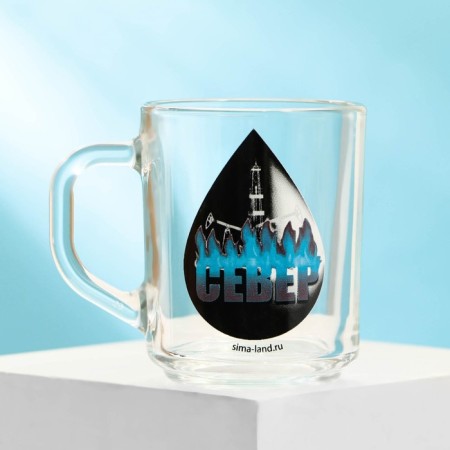 Glass mug "North", 200 ml