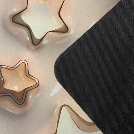 House rug of the share "Stars 3D", 38 × 58 cm, beige color-5