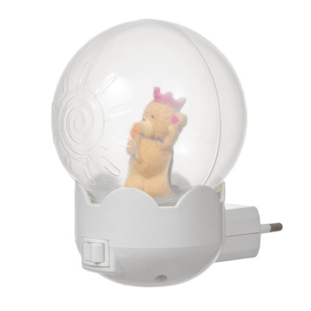 Nightmare "Bear with the crown" LED white 7x7x11 cm Risalux-4