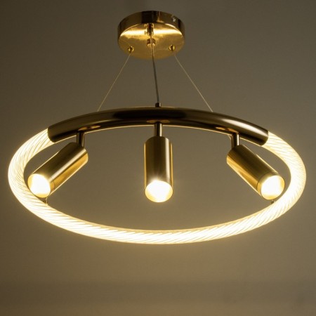 Bayerlux Lamp Viati Led 57W gold 50x50x14-100 cm-2
