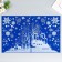 A set of decorative stickers "Winter Picture" 30x38 cm, set 2pcs