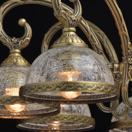 Amanda chandelier, 8x40W E27, brass color-4