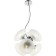 Hungry chandelier Roxie 6xg9 LED 5W, size 36.5x36.5x40-150 cm, color chromium