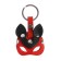 Leather key a car for a car key, mask - cat, genuine leather