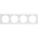 Frame for 4 posts WL04-FRAME-04-WHITE, white color