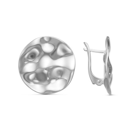 Earrings "minimized" the circle of crumpled, echoing with oxidation