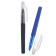 Ballic handle with erased ink, line 0.8 mm, blue rod, rubberized housing, mix (barcode on a piece)
