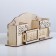 Organizer for clerical objects "Flowers", wood, 28 x 12.5 x 8 cm
