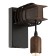 Bra Townshend 4, 1x10W E27, brown color, black