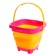 Folding bucket for sandbox, pink color