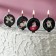 Set of candles in the cake "Unicorns with inscriptions", 4 × 4.4cm, 4 pcs