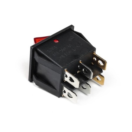Key switch with a double backlight, red-1