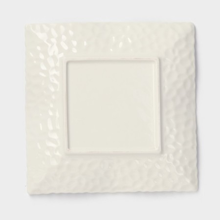 Ceramic square "airiness", d = 19 cm, white color-3