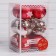 Set of balls plastic D-6 cm, 12 pcs "winter" red red
