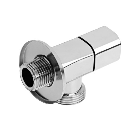 Crane for household appliances Zein English, 1/2 "x 3/4", square, corner, chrome-2