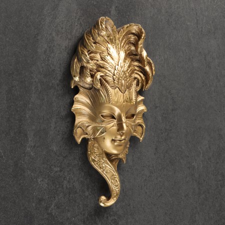 Suspended decor "Venetian mask No. 1" 27x14cm, bronze
