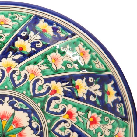Largan Rishtan ceramics "Patterns", 28 cm, blue-2