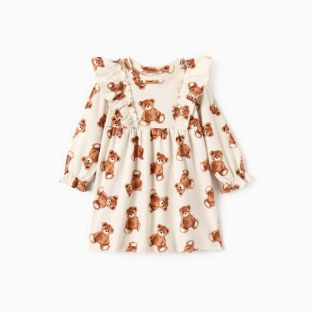 Baby dress with ruffles KAFTAN "Bear" R.28 (86-92)-6