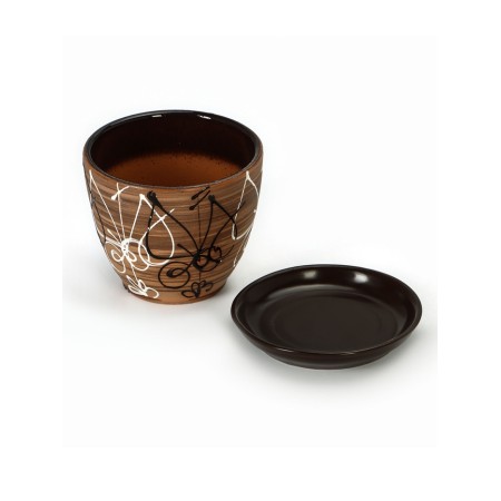Set of flower pots 4 pcs. Stained glass window 0.4 / 1 / 2.5 / 5 l-5