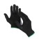 Garden gloves, x/b, knitting grade 7, 3 threads, size 9, without coating, black
