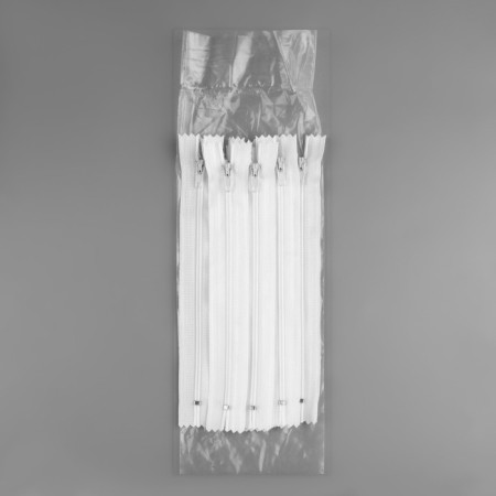 Lightning "Spiral", No. 3, insoluble, castle machine, 18 cm, white color-2