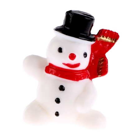 Miniature Puppet "Snowman with a scarf", set 2 pcs., Size 1 pc. - 3.3 × 2.7 cm-3