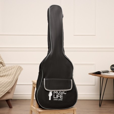 Music Life guitar cover, premium, with a patch pocket, 105 x 41 x 13 cm-1